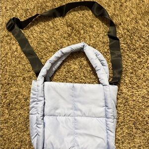 Light purple Quilted Shoulder Bag